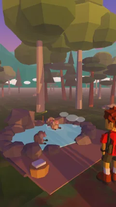 A wild onsen