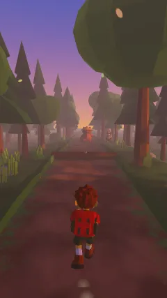 The tanuki, running for his gate